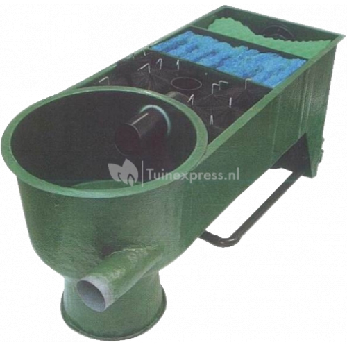 Yumota 3 kamer filter met vortex pomp gevoed