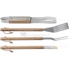 4-delige luxe houten bbq set