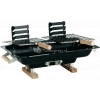 Dubbele Hibachi barbecue
