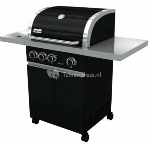 Prominent 3 burner black cabinet