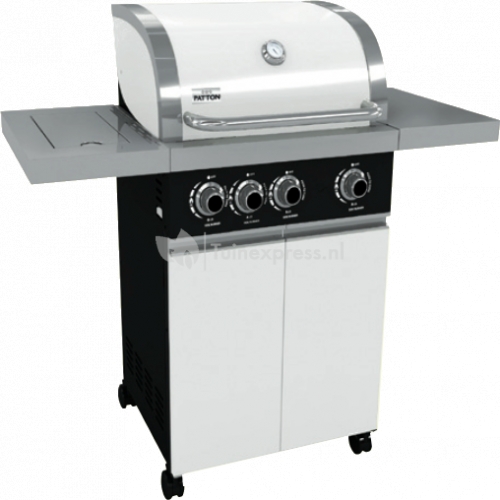 Prominent 3 burner white cabinet