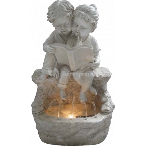 Luuk en Lisa spuitfiguur wit