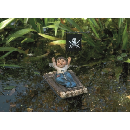 Kind zittend op een vlot drijffiguur