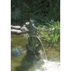 Aardmannetje zittend spuitfiguur Aardmannetje zittend spuitfiguur