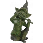 Aardmannetje met fluit spuitfiguur Aardmannetje met fluit spuitfiguur