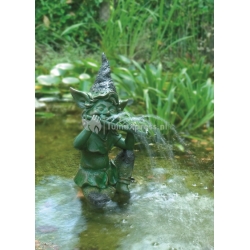 Aardmannetje met fluit spuitfiguur Aardmannetje met fluit spuitfiguur