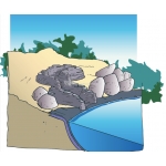 Missouri bocht links waterval Missouri bocht links waterval