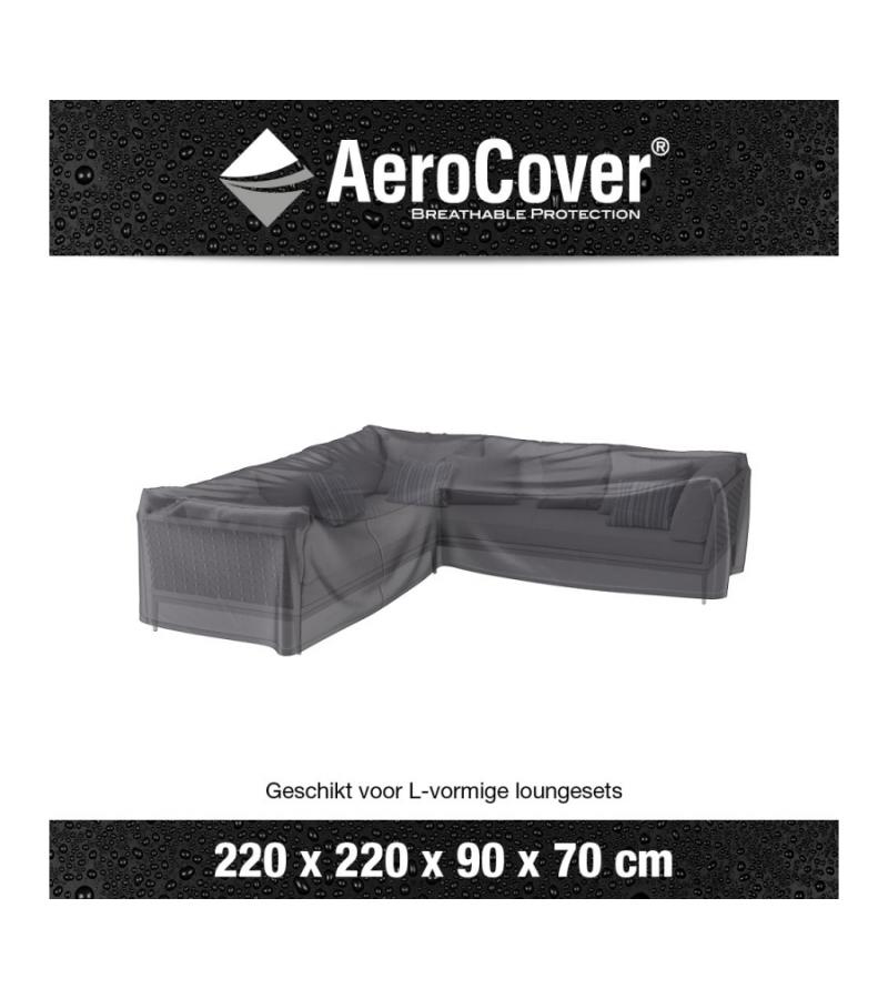 AeroCover loungesethoes L-vorm 220x220x90x70 cm