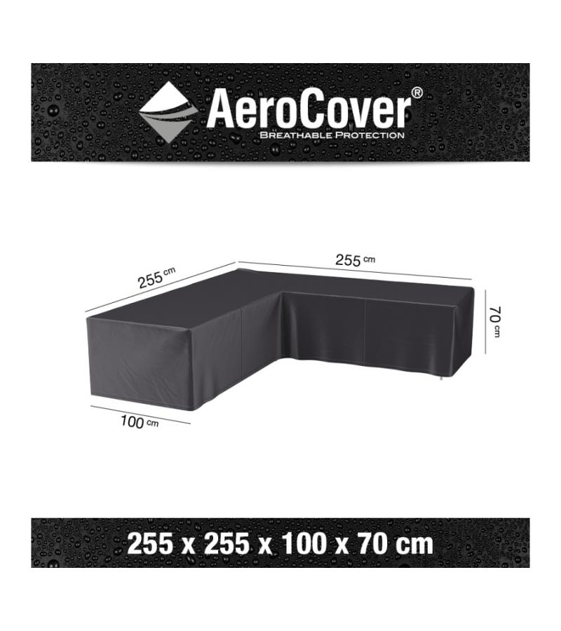 AeroCover loungesethoes L-vorm 255x255x100x70 cm