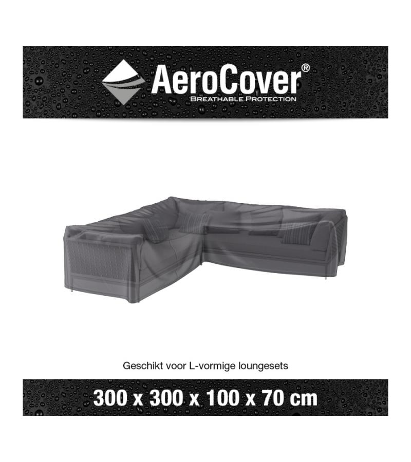 AeroCover loungesethoes L-vorm 300x300x100x70 cm