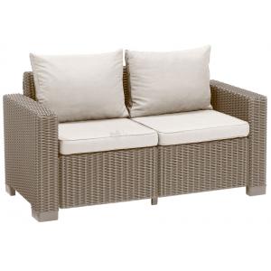 Loungebank Allibert California 2-zits Cappuccino