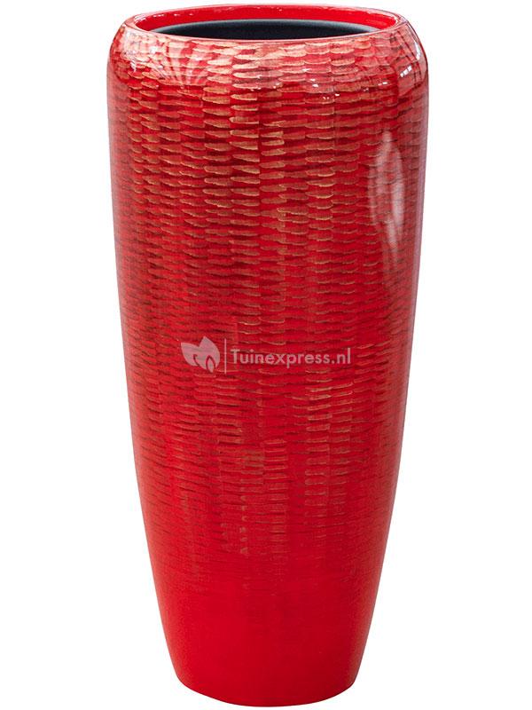 Design Amfi hoge bloempot 34x34x75 cm rood |