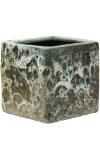 Lava Relic Jade Cube bloempot binnen 16x16x16 cm