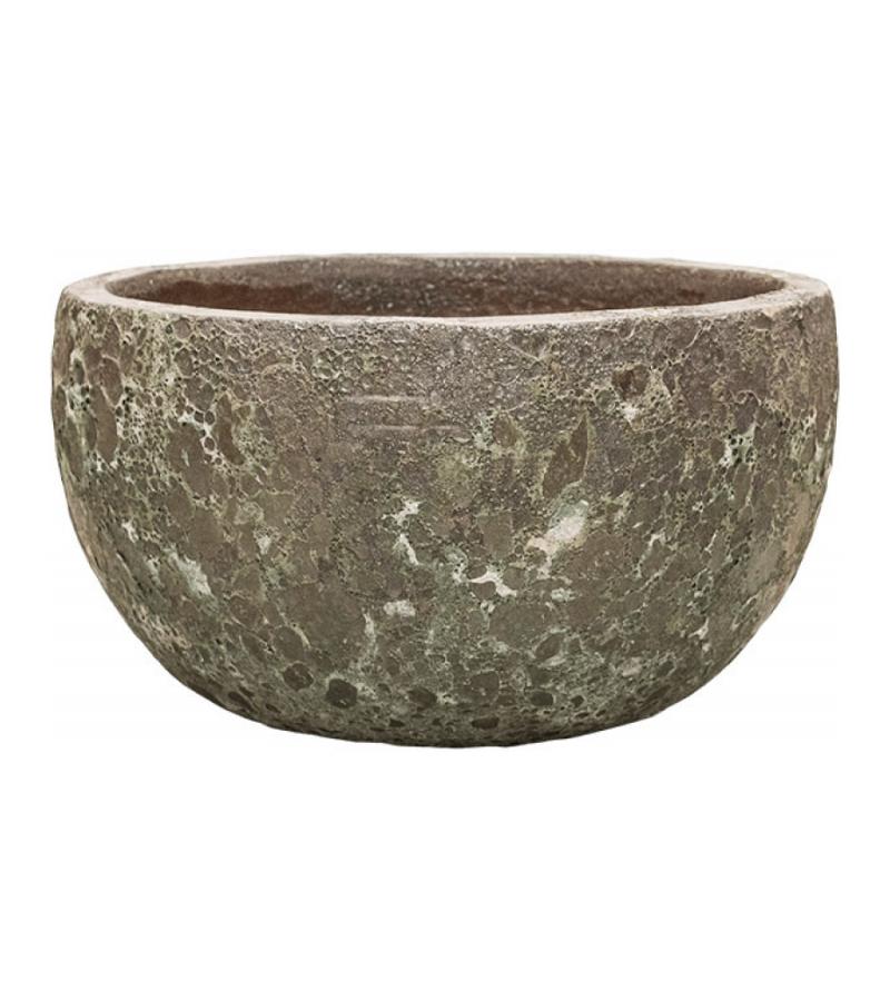 Lava Relic Jade bowl bloempot 52x29 cm