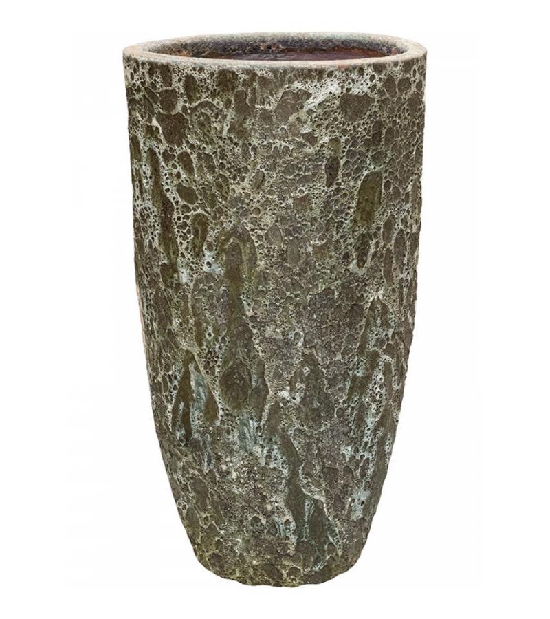 Lava Relic Jade partner hoge bloempot 55x105 cm