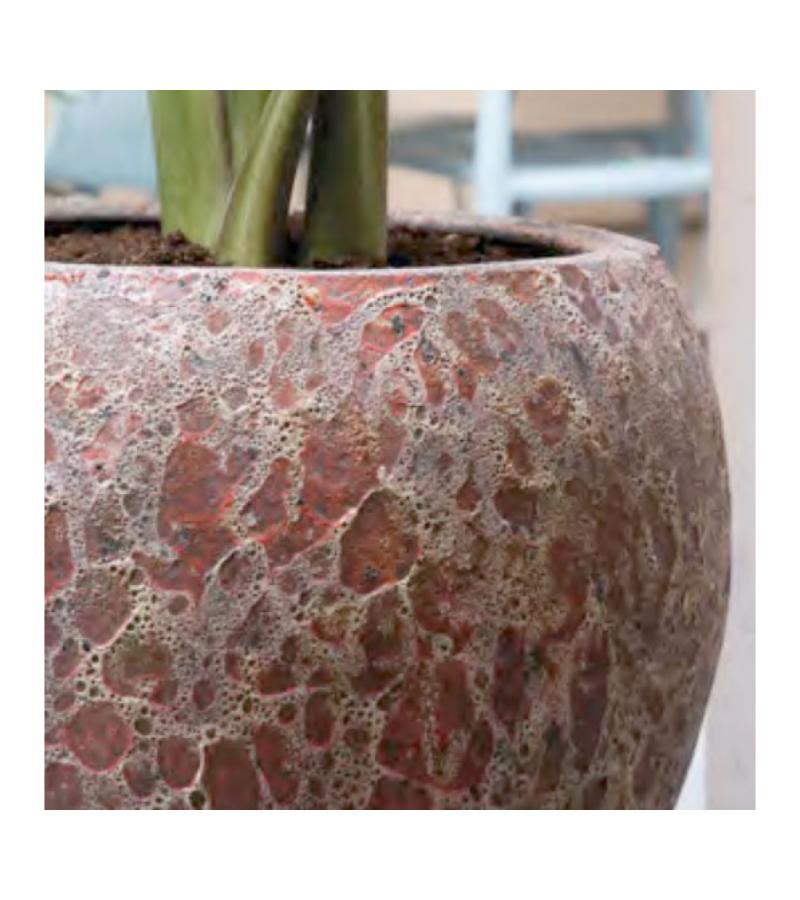 Lava Relic pink coppa bloempot 50x68 cm