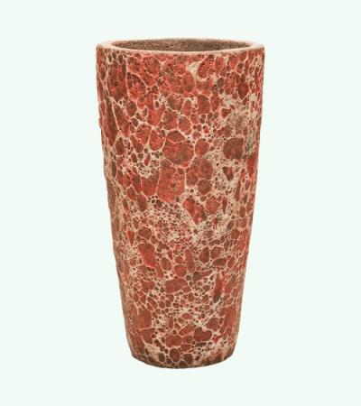 Lava Relic pink partner hoge bloempot 35x65 cm