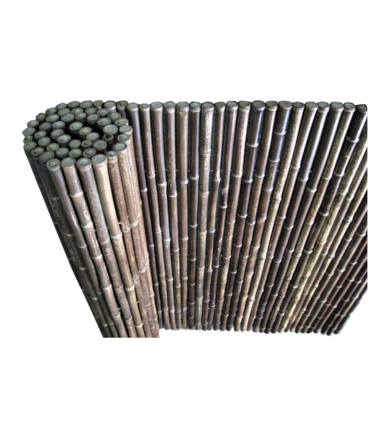 Bamboemat zwart 180 x 180 cm x 25-28 mm