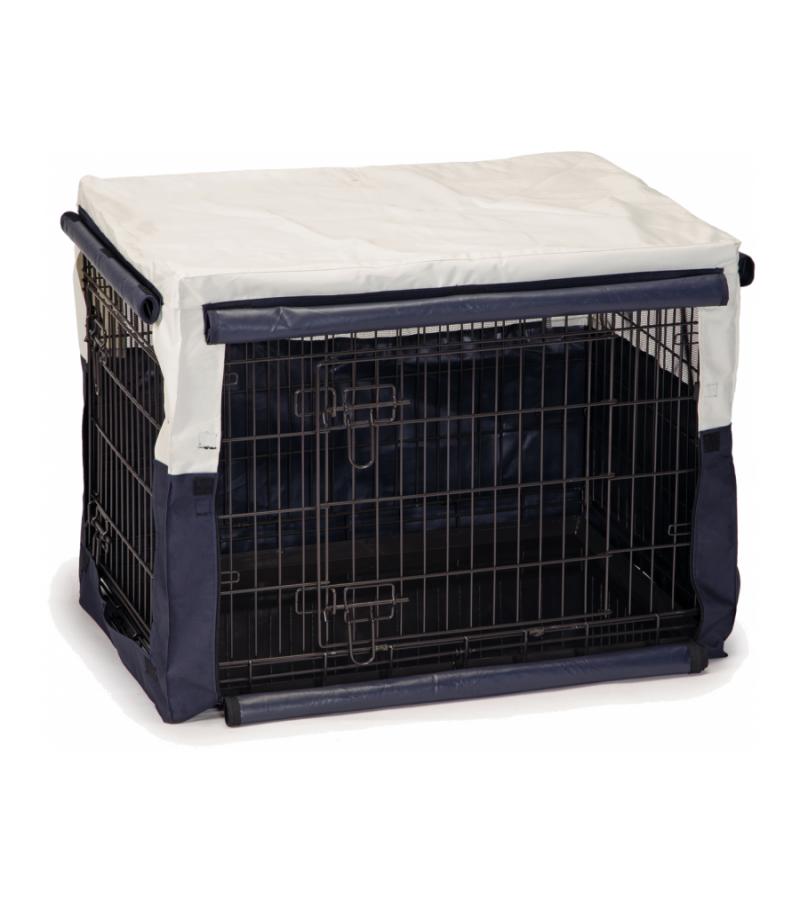 Beschermhoes Voor Hondenkooi, Stofdichte Hoes Hondenbench Oxford Doek Waterdicht Met Opbergtas Bescherming Binnen En Buiten Bruine Plaid L Maat 106 7 69 76 Cm 661381239