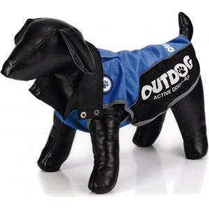 Honden regenjas Outdog blauw/zwart XL 47 cm