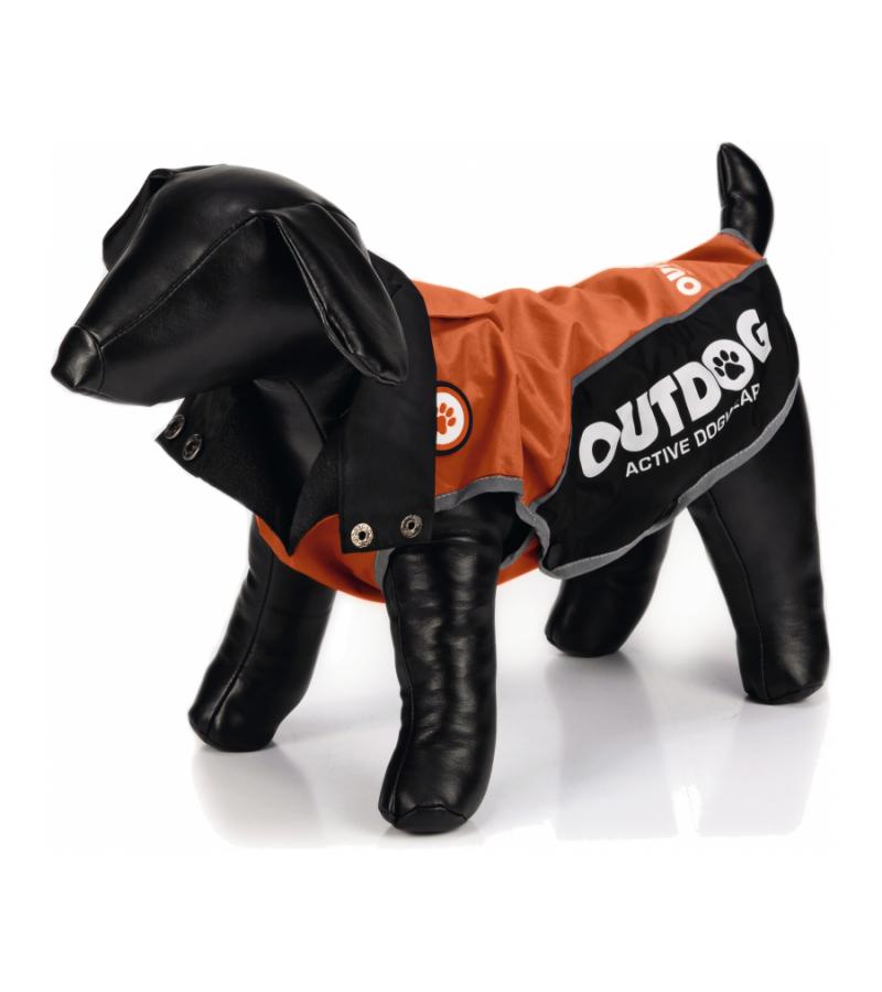 Honden regenjas Outdog oranje/zwart XS 26 cm
