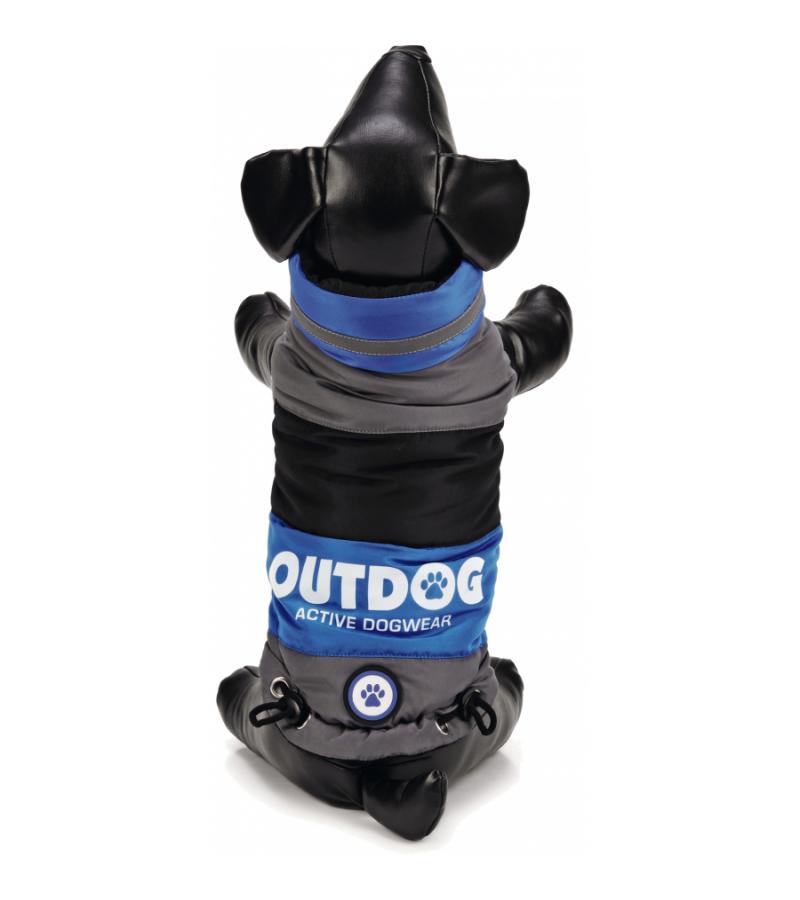 Hondenjas Outdog blauw/zwart M 31 cm