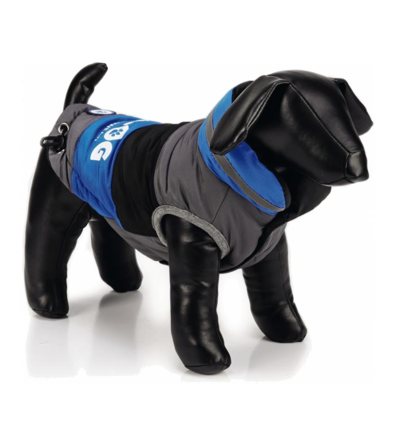 Hondenjas Outdog blauw/zwart S 26 cm