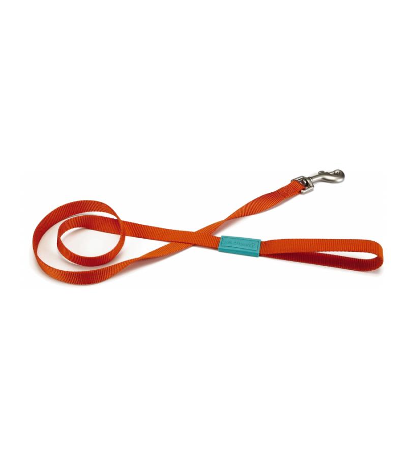 Hondenriem Uni 120cm x 25mm oranje