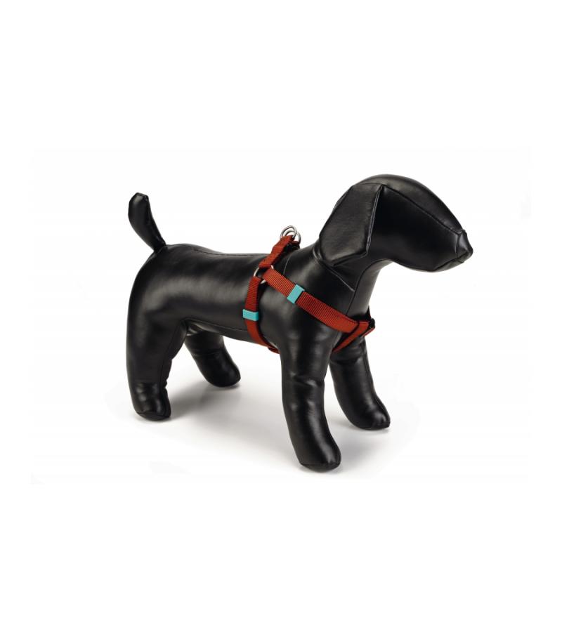 Hondentuig nylon 46-75cm lichtbruin