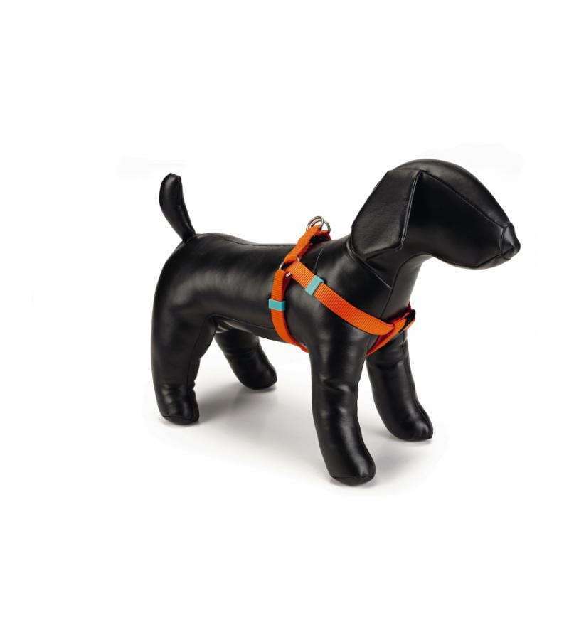 Hondentuig nylon 60-100cm oranje