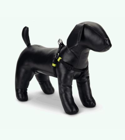 Hondentuig nylon Uni 26-40cm zwart
