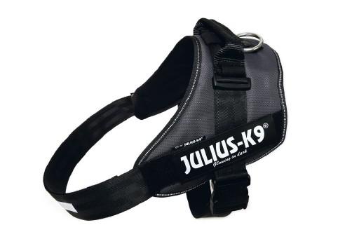 Julius k9 idc power-harnas voor hond / tuig voor voor labels antraciet Maat 4/96-138cm