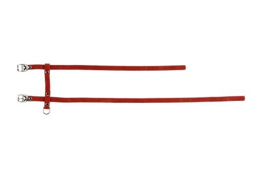 Beeztees - kattentuigje - suede - rood - 46/35 cm x 10 mm