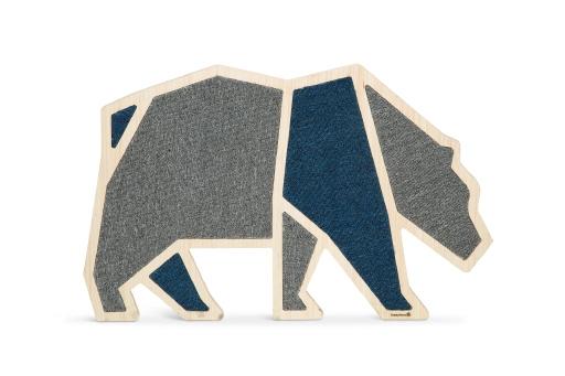 Beeztees blue bear - krabplank - hout - 84x54x1,8 cm