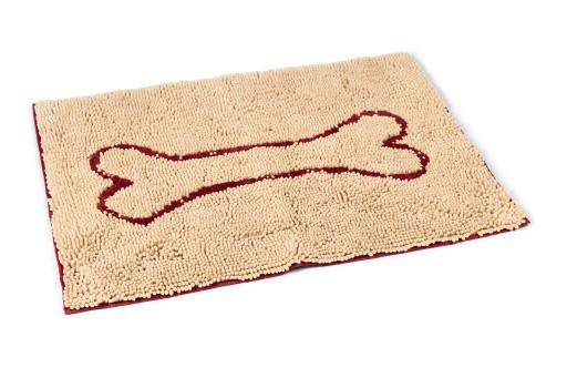 Afbeelding Dirty dog droogloopmat - hond - beige - 90x66 cm door Tuinexpress.nl