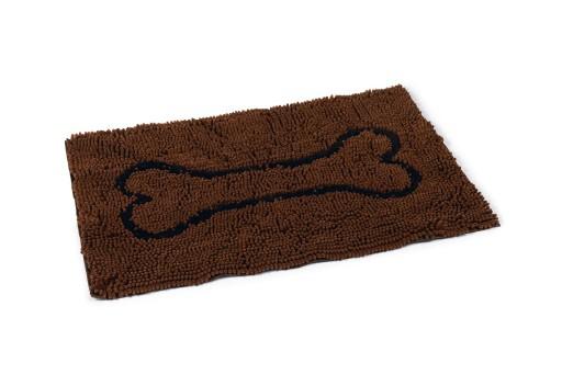 Afbeelding Dirty dog droogloopmat - hond - bruin - 78x51 cm door Tuinexpress.nl