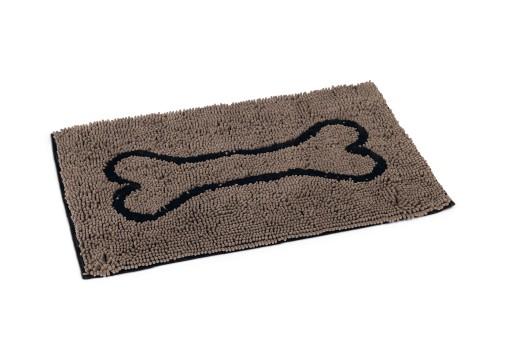 Afbeelding Dirty dog droogloopmat - hond - grijs - 78x51 cm door Tuinexpress.nl
