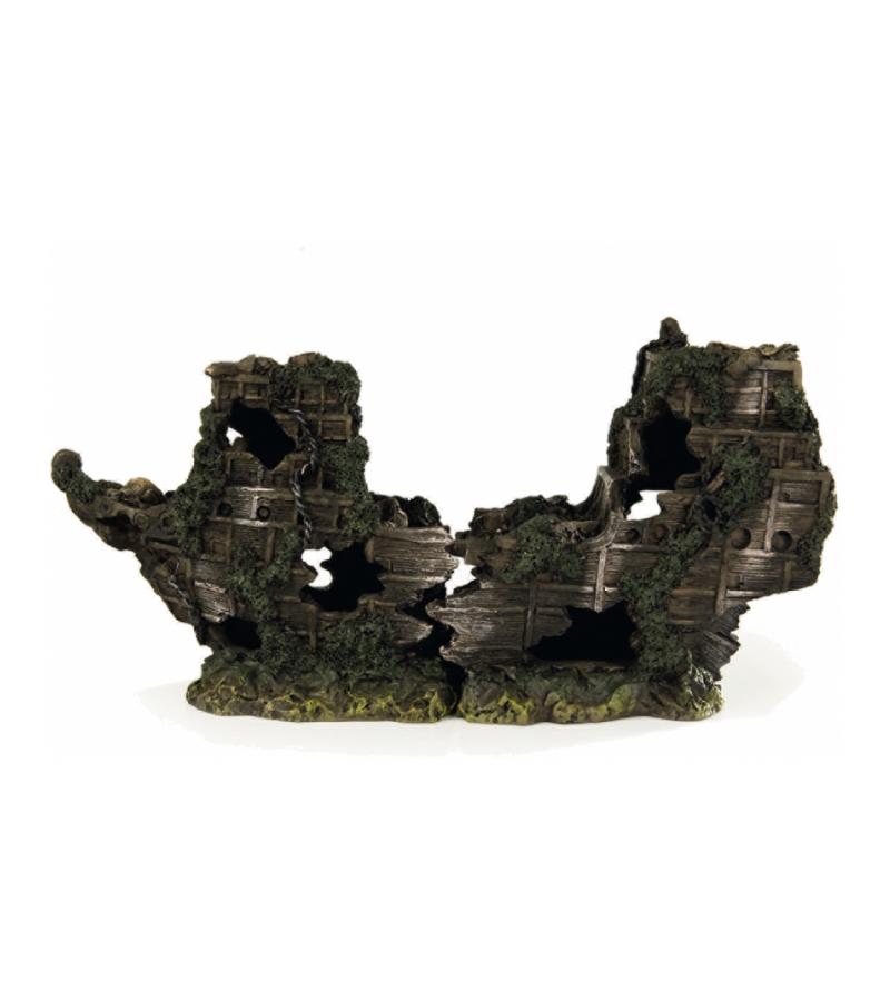 Scheepswrak aquarium decoratie middel