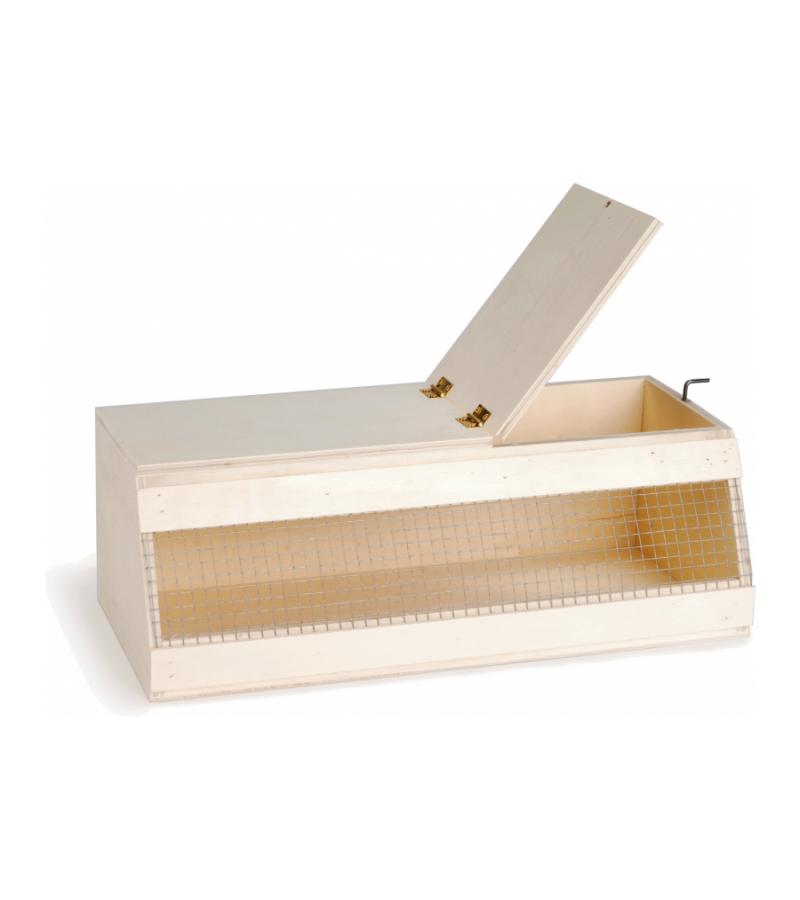 Houten transportkooi voor vogels groot