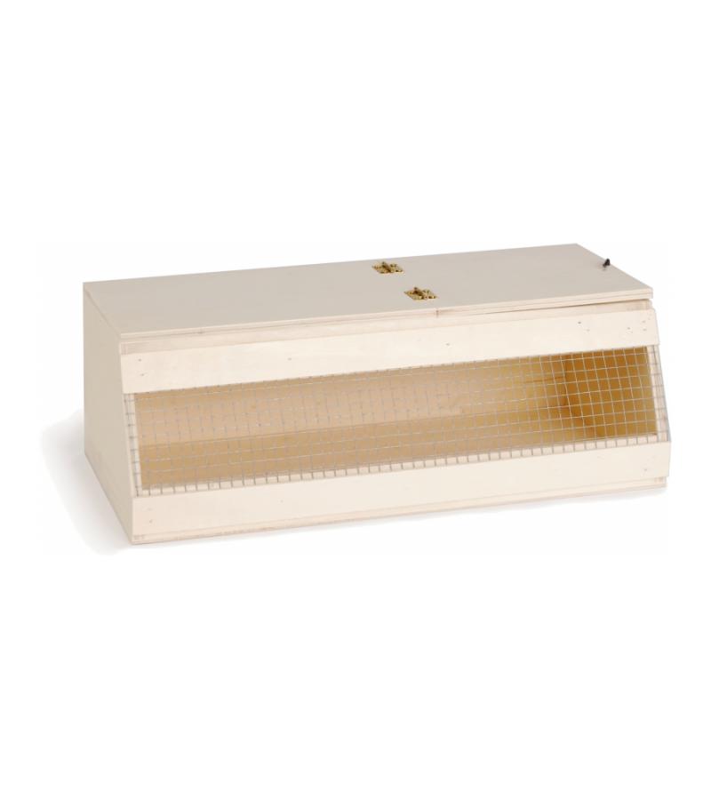 Houten transportkooi voor vogels groot