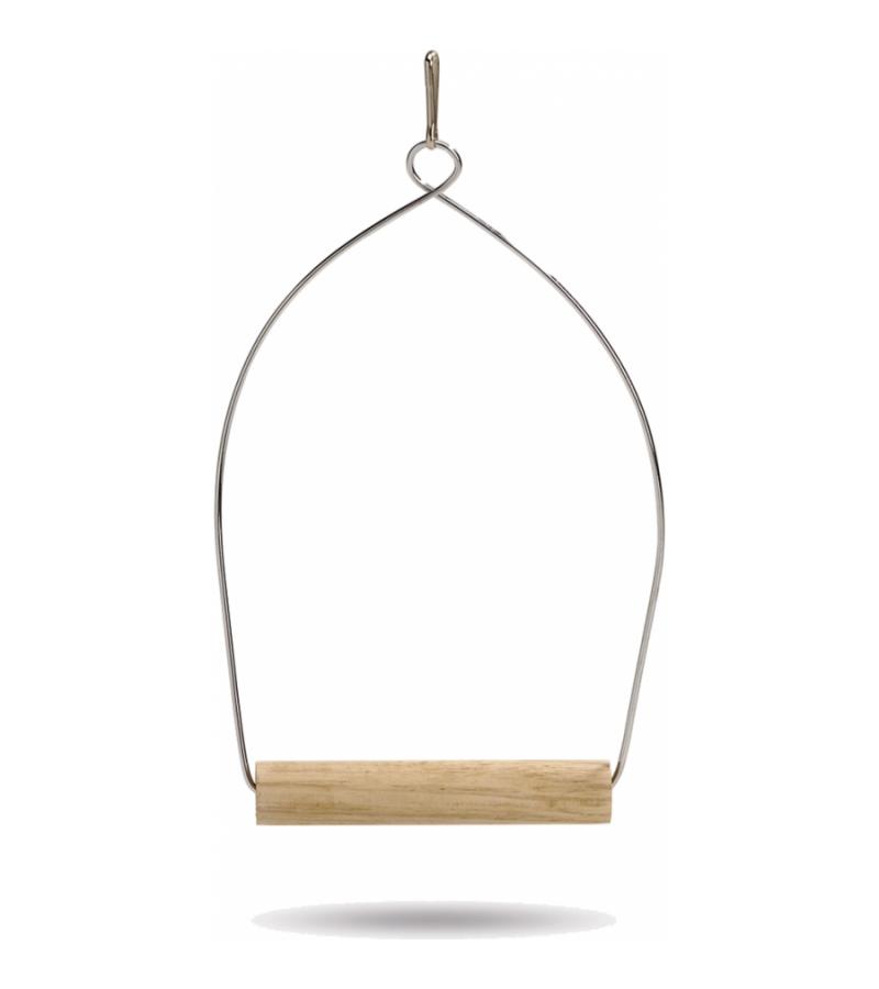 Chromen schommel voor kanaries en parkieten