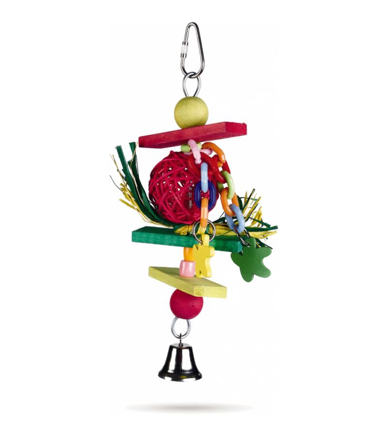 Houten vogelspeeltje Trinnox 22 cm