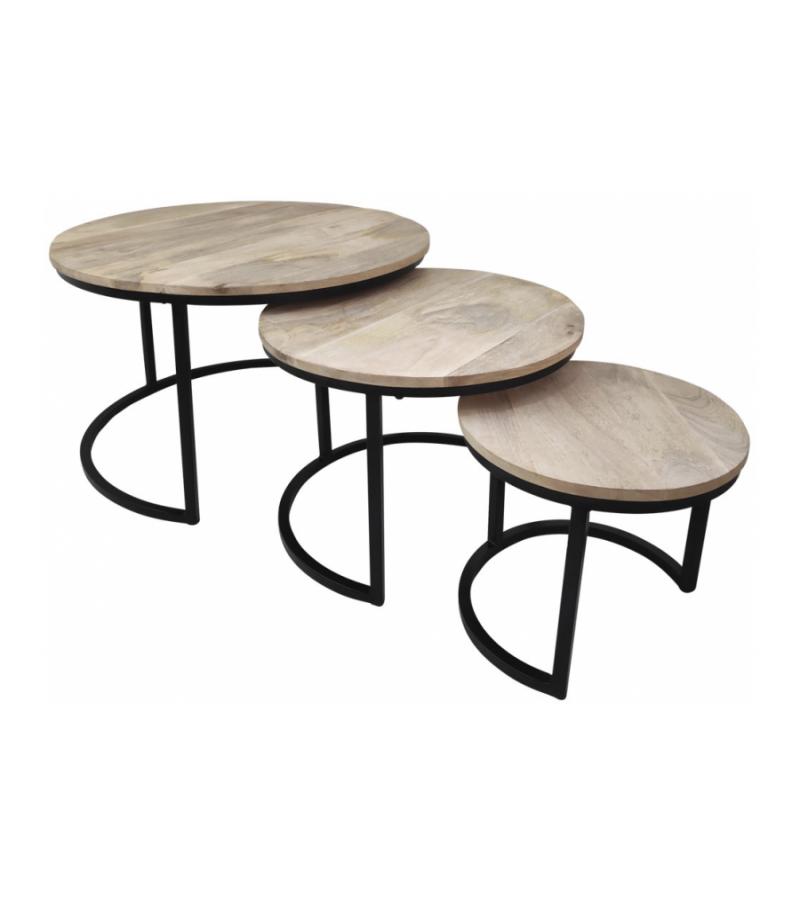 Jayden bijzettafel set van 3