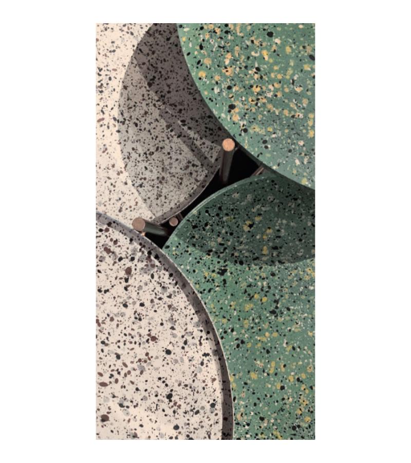 El Hierro bijzettafel terrazzo creme 35 cm