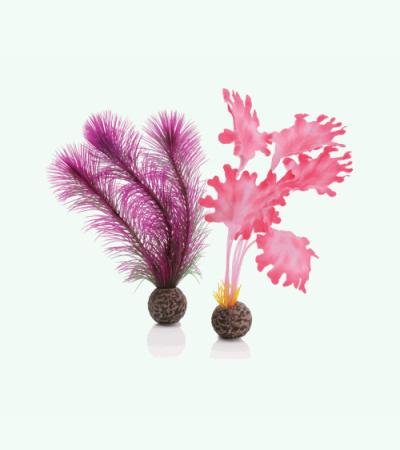 BiOrb zeewier set klein roze aquarium decoratie