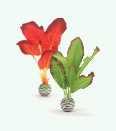 BiOrb zijden plantenset klein groen & rood aquarium decoratie