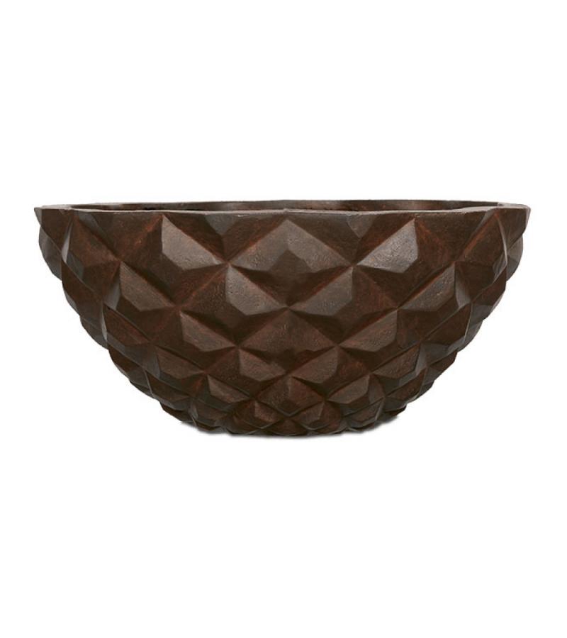 Capi Lux Heraldry bowl roest 34x34x15cm bloempot