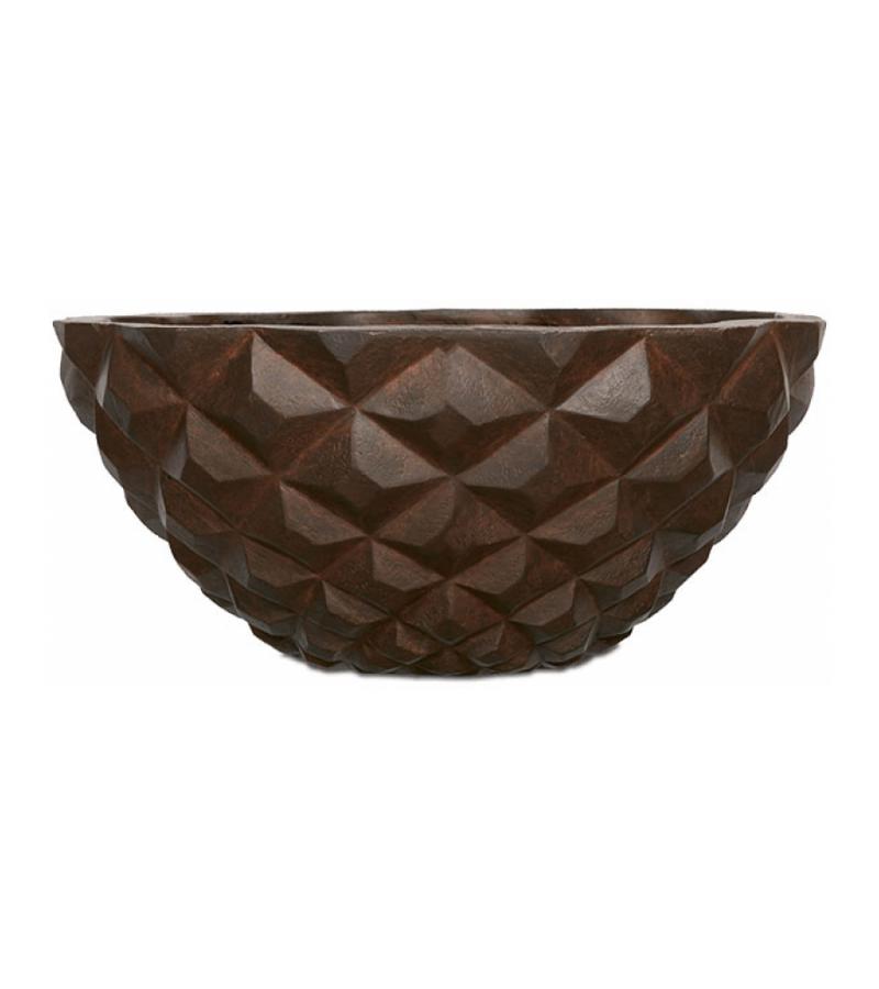 Capi Lux Heraldry bowl roest 44x44x20cm bloempot