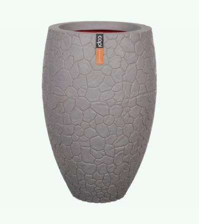 Capi Nature Clay vase luxe 45x72cm bloempot grijs