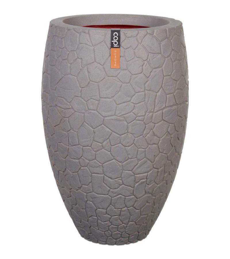 Capi Nature Clay vase luxe 45x72cm bloempot grijs